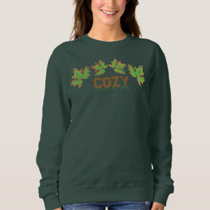 Sweatshirt Cosy saison automne automne feuilles design