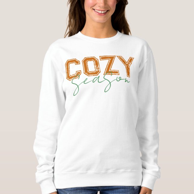 Sweatshirt Cosy saison automne design automne (Devant)