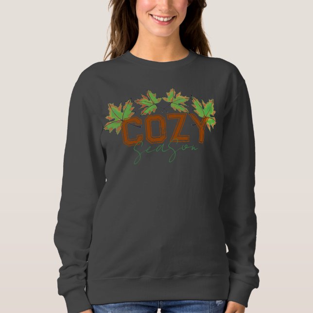 Sweatshirt Cosy saison automne design automne (Devant)