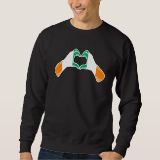Sweatshirt Cote D'Ivoire Flag Ivory Cost Heart