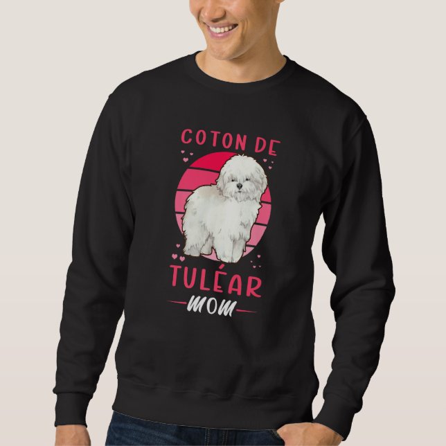 Sweatshirt Coton De Tulear Maman Propriétaire De Chien Coton  (Devant)