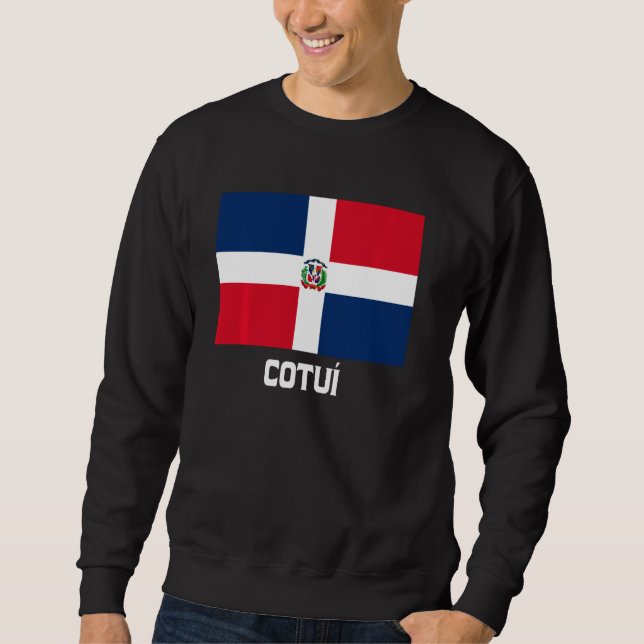 Sweatshirt Cotuí République dominicaine Drapeau Emblem Escudo (Devant)
