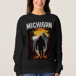 Sweatshirt Coucher de soleil dans le Michigan rétro années 70