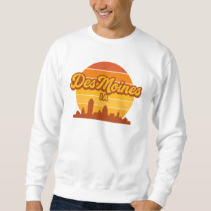 Sweatshirt Coucher de soleil de la ligne aérienne des Moines