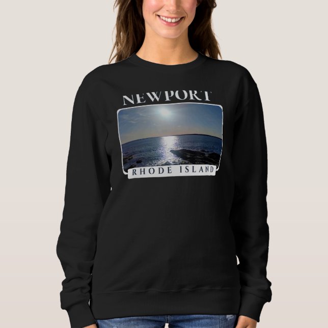 Sweatshirt Coucher de soleil de la mer de Newport Rhode Islan (Devant)