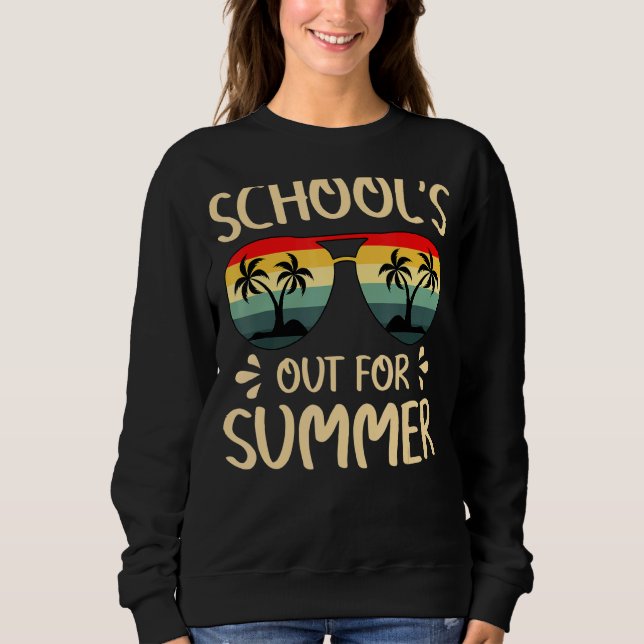 Sweatshirt Coucher De Soleil Été Les Écoles Pour L'Été (Devant)