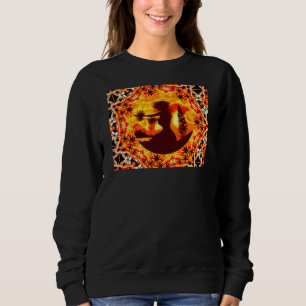Sweatshirt Coucher de soleil hawaïen Hula Palms