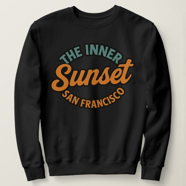 Sweatshirt Coucher de soleil intérieur San Francisco (Design devant)