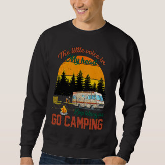 Sweatshirt Coucher de soleil Rétro Camping Camionneur Petit