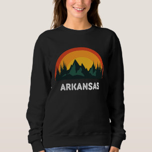 Sweatshirt Coucher de soleil vintage Arkansas 80s été rétro t
