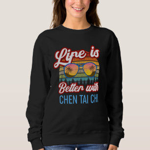 Sweatshirt Coucher de soleil Vintage Chen Tai Chi. Enseignant