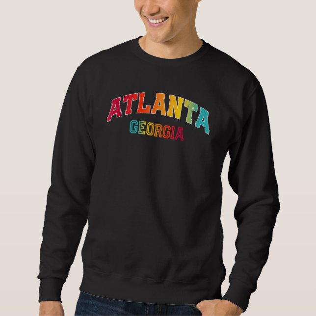 Sweatshirt Couleur Atlanta Georgia (Devant)