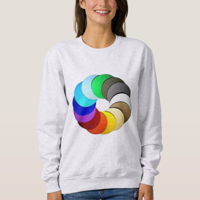 Sweatshirt Couleurs Beauté designs (Devant)