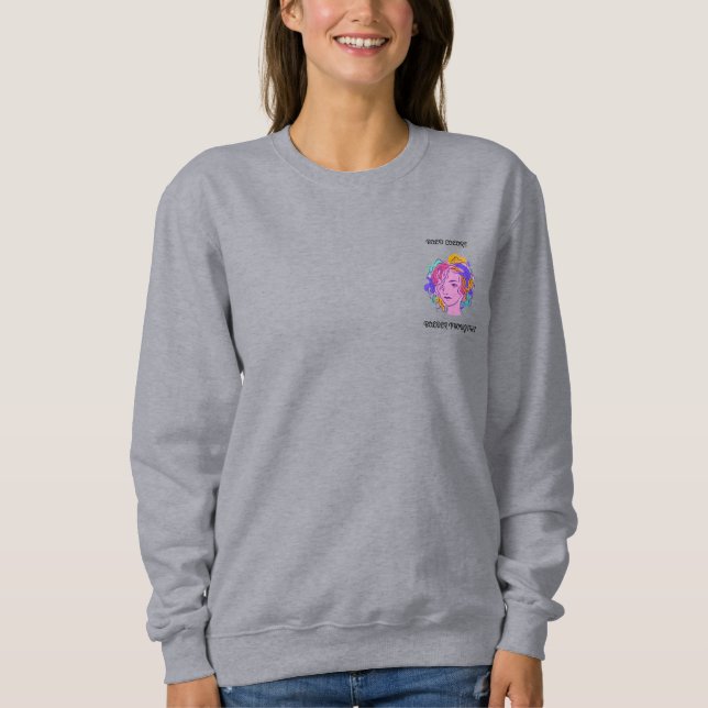 SWEATSHIRT COULEURS BOLD PLUS BOLDER THOUGTHES (Devant)