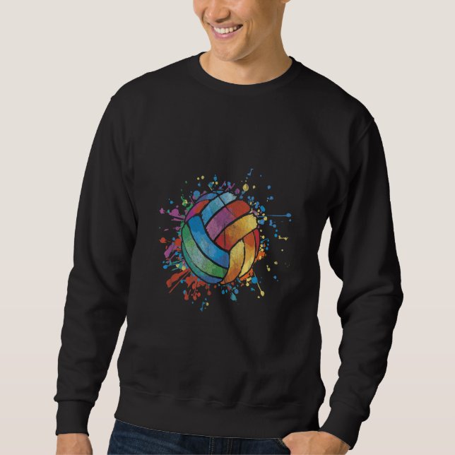 Sweatshirt Couleurs de Volleyball (Devant)