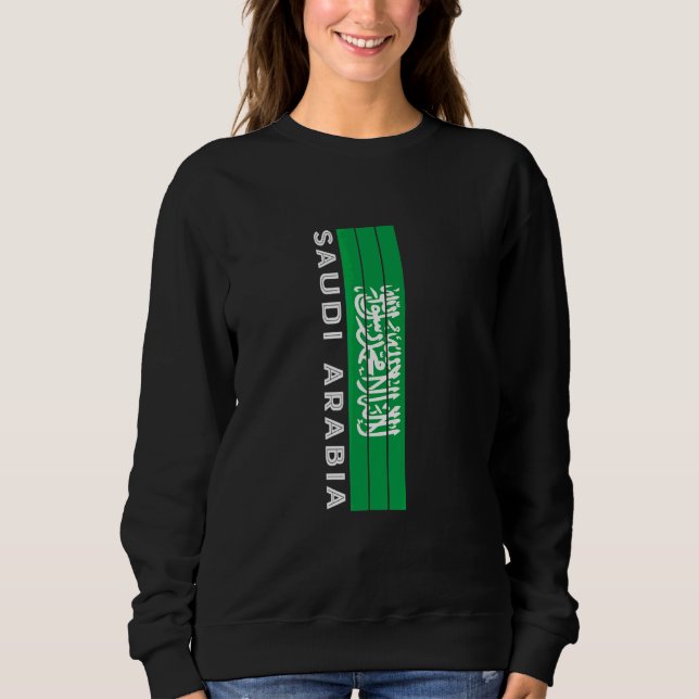 Sweatshirt Couleurs du drapeau de l'Arabie saoudite (Devant)