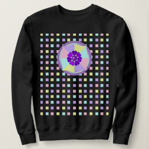 Sweatshirt Couleurs pastel & coeurs violets battre