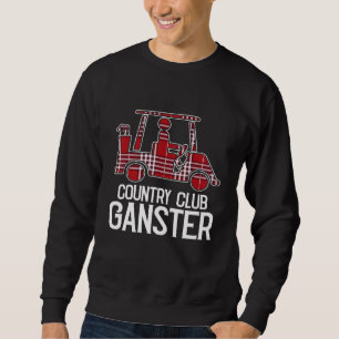 Sweatshirt Country Club Gangster Golf Panier Plaid Golf Sport
