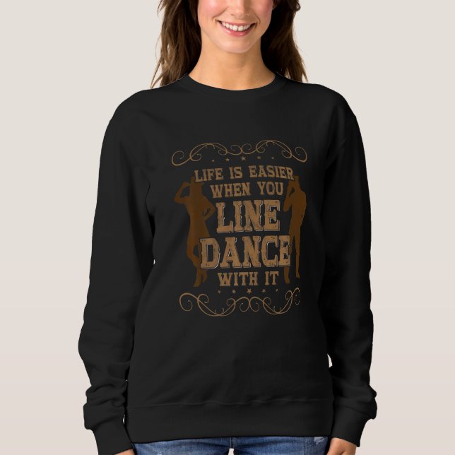Sweatshirt Country Line Dance Apperal for Woman Cowgirl Lined (Devant)
