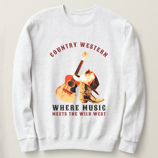 Sweatshirt Country Western (Design devant)