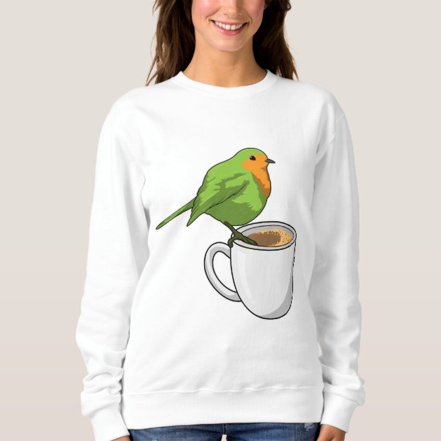 Sweatshirt Coupe Bird Coffee (Devant)
