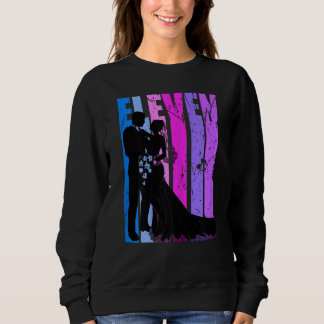Sweatshirt Coupe des femmes mariées 11e anniversaire de Maria