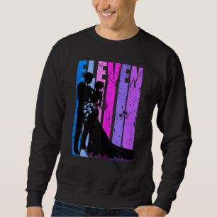 Sweatshirt Coupe des femmes mariées 11e anniversaire de Maria