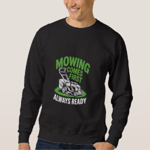 Sweatshirt Coupe d'herbe de priorité de la tondeuse de pelous