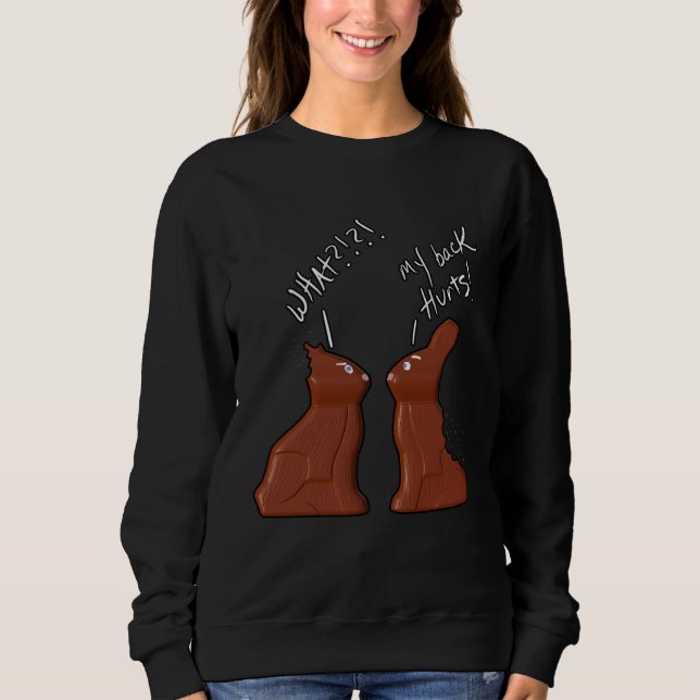 Sweatshirt Coupe Joke Sarcastic Bunnies Easter (Devant)