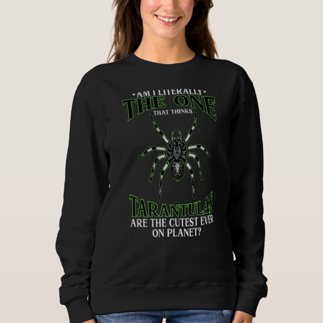 Sweatshirt Coupe Sur Planète Tarantula Propriétaire Araignée (Devant)