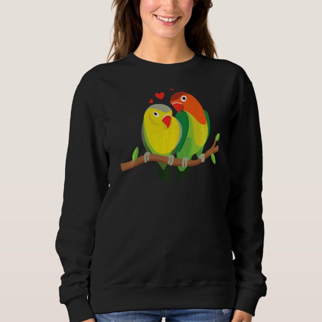 Sweatshirt Couple Aimant Oiseaux mignon Oiseau Animal Graphiq (Devant)