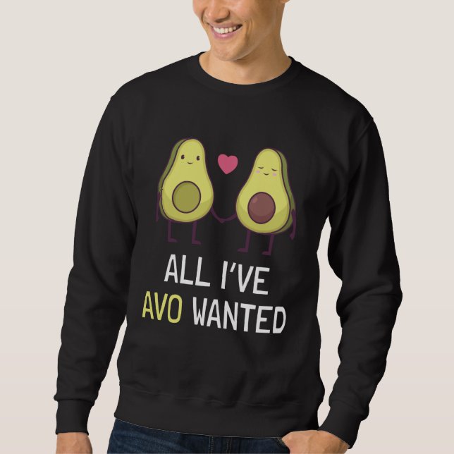 Sweatshirt Couple d'avocats à la Saint-Valentin (Devant)