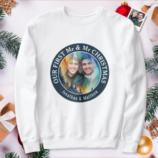 Sweatshirt Couple gay Notre premier Noël en tant que M. & M.