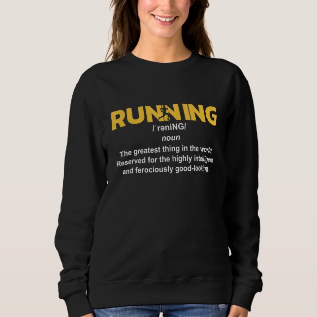 Sweatshirt Coureur de marathon I 5k Définition (Devant)