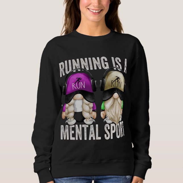 Sweatshirt Coureurs Mignons Gnome Couple Funny Runny Est Un M (Devant)