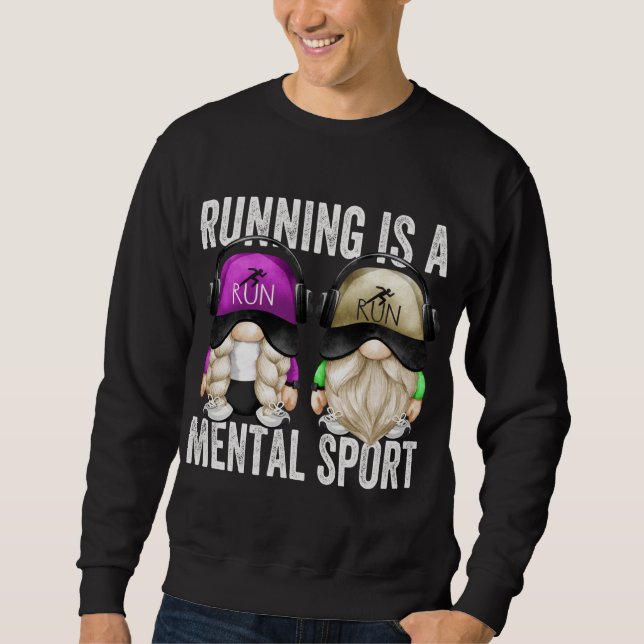 Sweatshirt Coureurs Mignons Gnome Couple Funny Runny Est Un M (Devant)