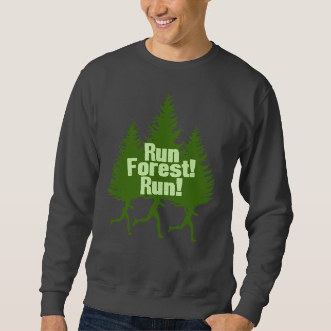 Sweatshirt Courez la course de forêt (Devant)