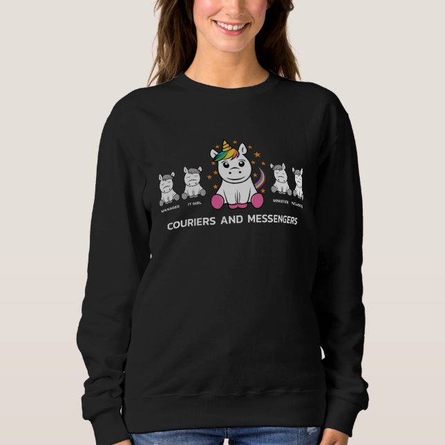 Sweatshirt Couriers and messengers  unicorn for employees (Devant)