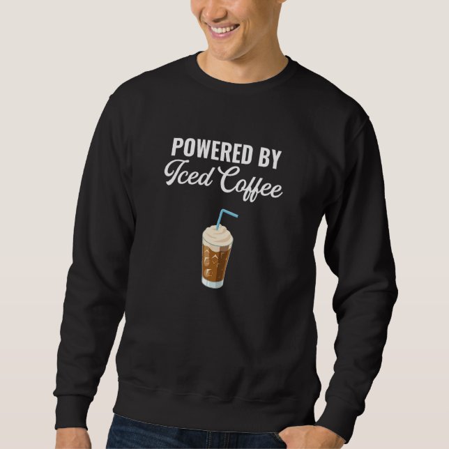 Sweatshirt Courir Sur Café glacé Café (Devant)