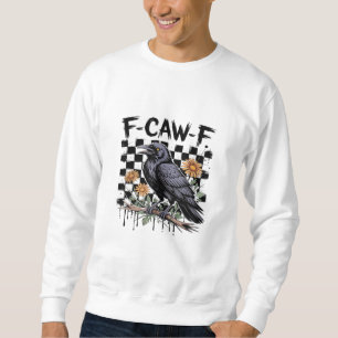 Sweatshirt Courlis Floral, F-Caw-F Oiseau Drôle FCAWF Gothiqu