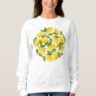 Sweatshirt Couronne de citrons d'aquarelle