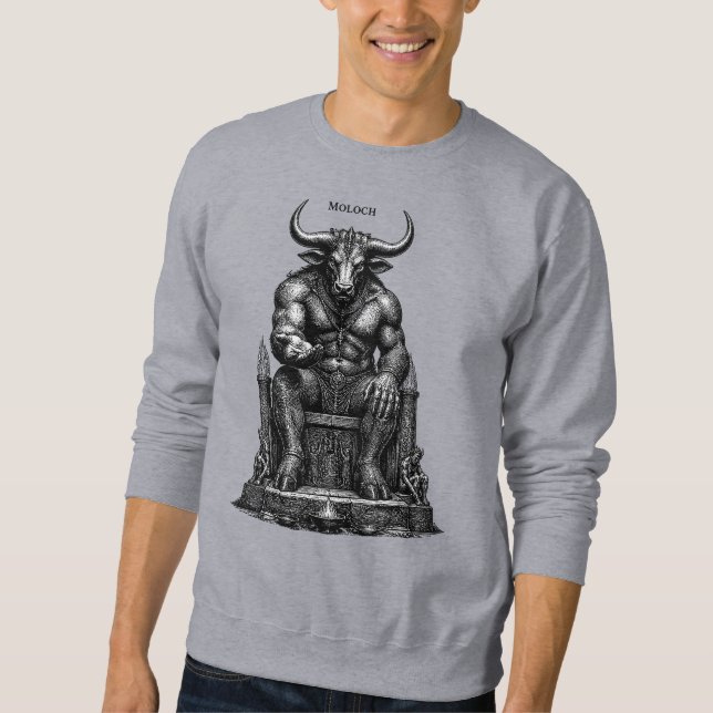 Sweatshirt Couronne de Moloch, le Roi infernal (Devant)