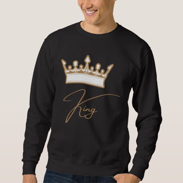 Sweatshirt Couronne de Roi Pour Lui ou Elle (Devant)