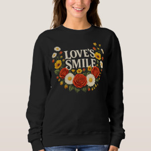 Sweatshirt Couronne florale du sourire de l'amour
