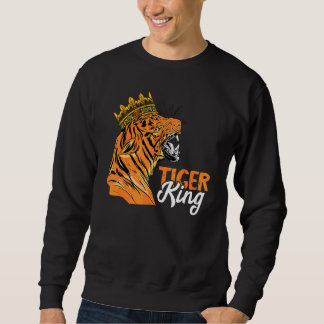 Sweatshirt Couronne Roi Tigre Safari Africain Faune Animale