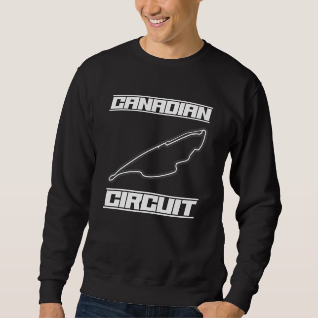 Sweatshirt Course automobile de Formule 1 du circuit canadien (Devant)