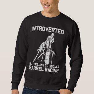 Sweatshirt Course de barils cool pour femmes hommes Rodeo Che