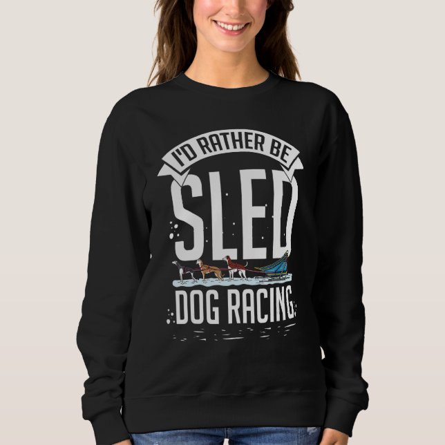 Sweatshirt Course de chiens de traîneau Musher des chiens Hus (Devant)
