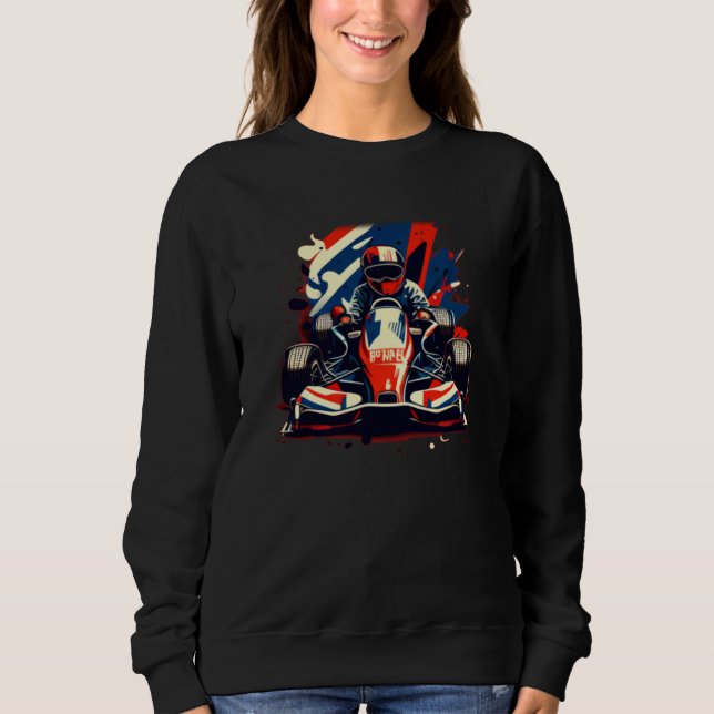 Sweatshirt Course de Karting (Devant)
