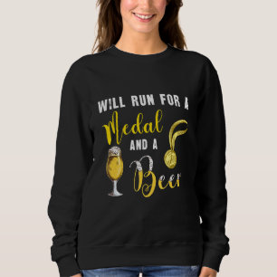 Sweatshirt Course D'Obstacle Teed Se Dirige Pour Une Médaille